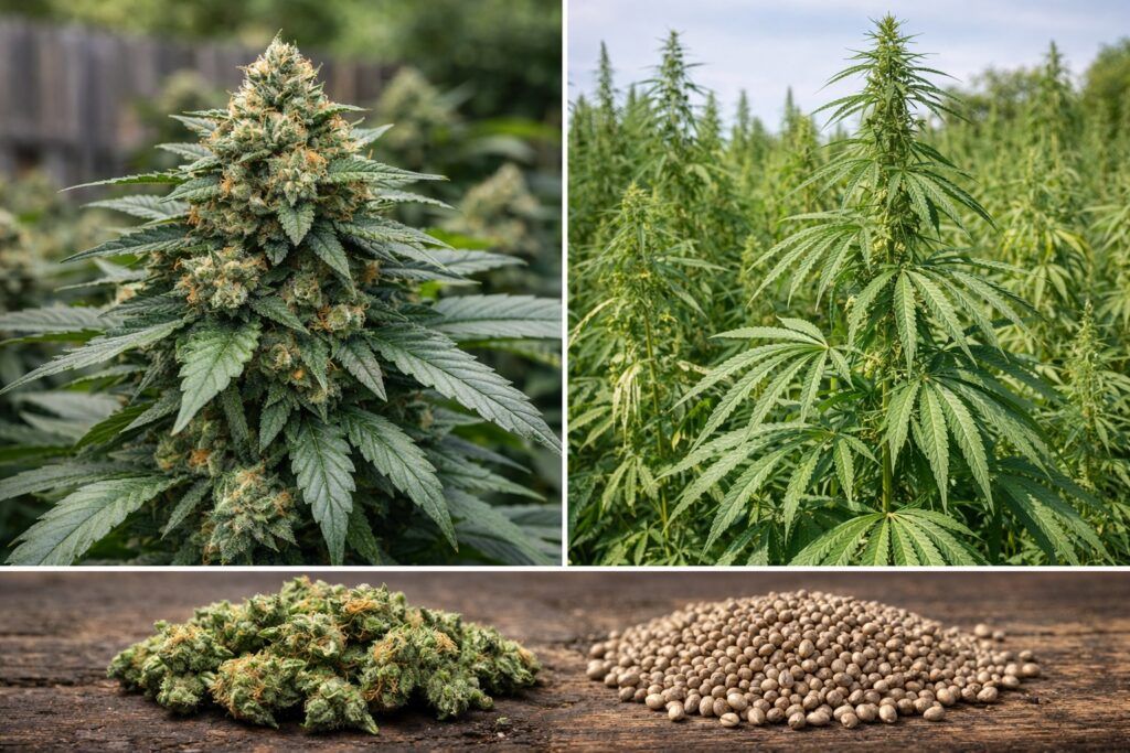 Roznie miedzy konopiami siewnymi